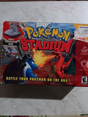 BOX ONLY Pokemon Stadium 1 Transfer Pak Package Only NO GAME